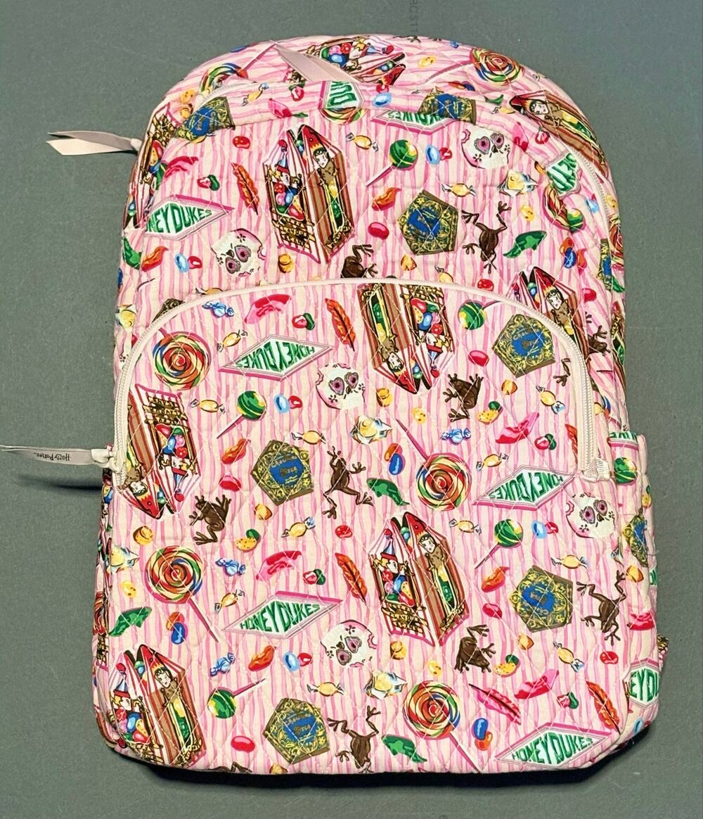 Vera Bradley Harry Potter Honeydukes Large Backpack NWT Pink Multi 17X12X7”